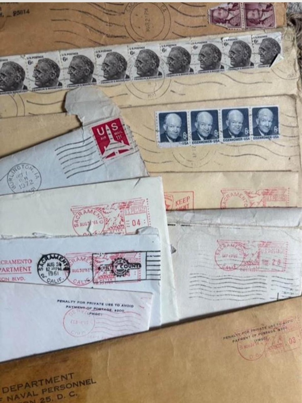 Vintage Mail postal covers